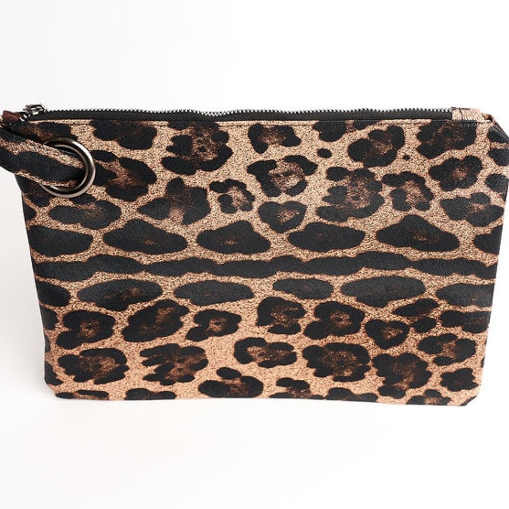 Leopard Print Clutch